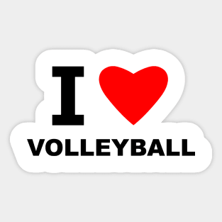 I Love Volleyball Sticker